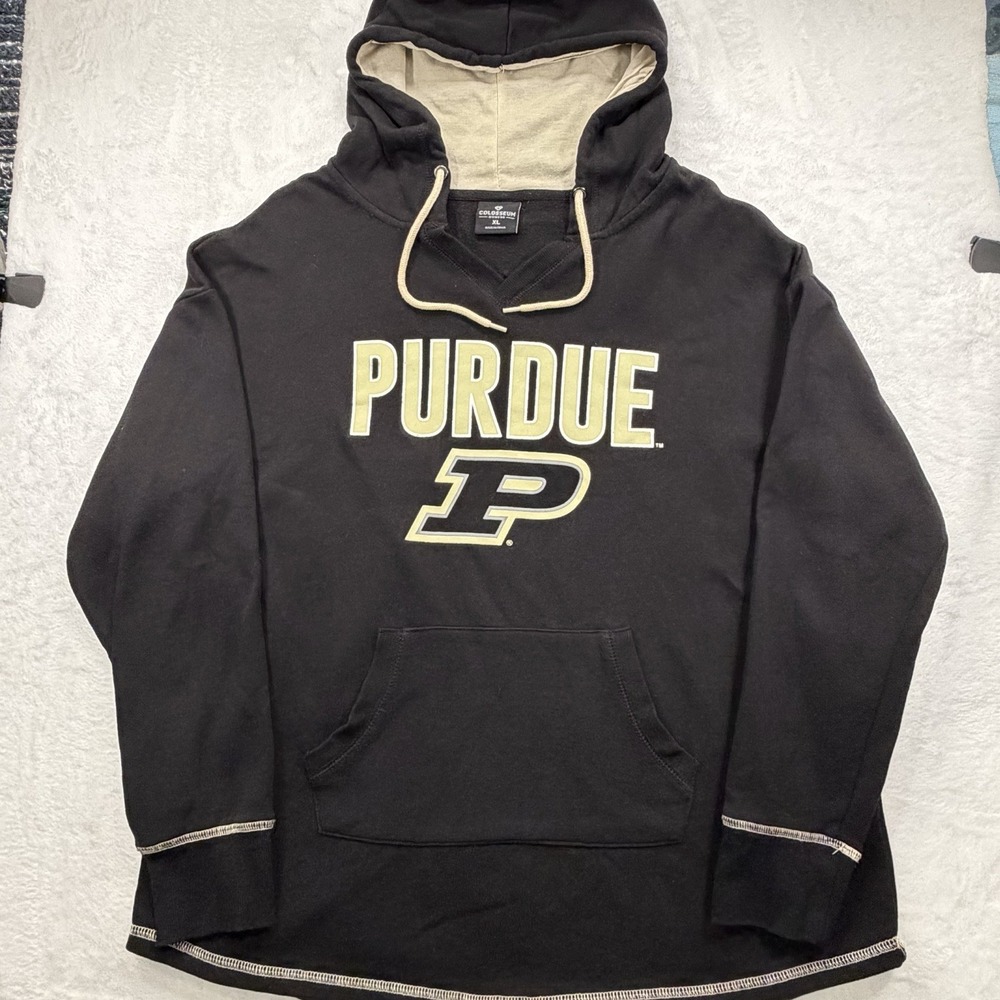Purdue Boilermakers Campus Colors Sweatshirt Women's Black XL Colosseum Black